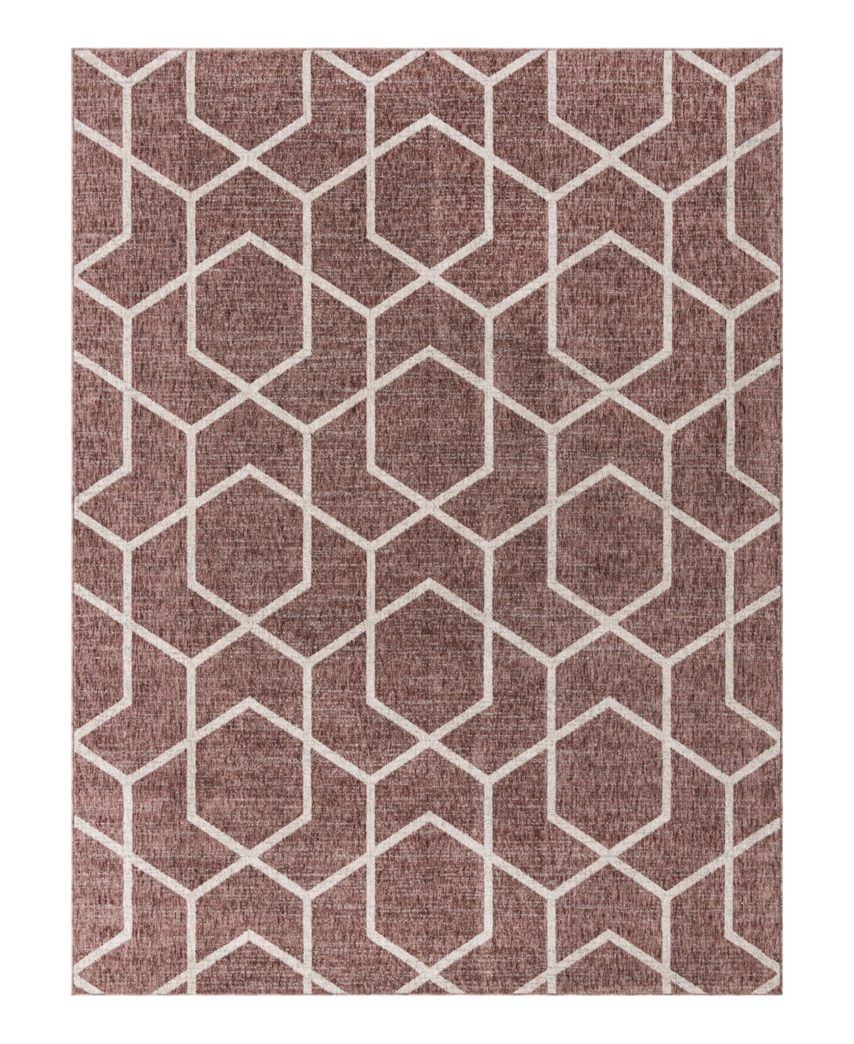 Bayshore Home Endure End01 7'10" X 10' Area Rug In Rose