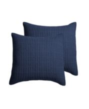 Navy blue quilted euro sham sale