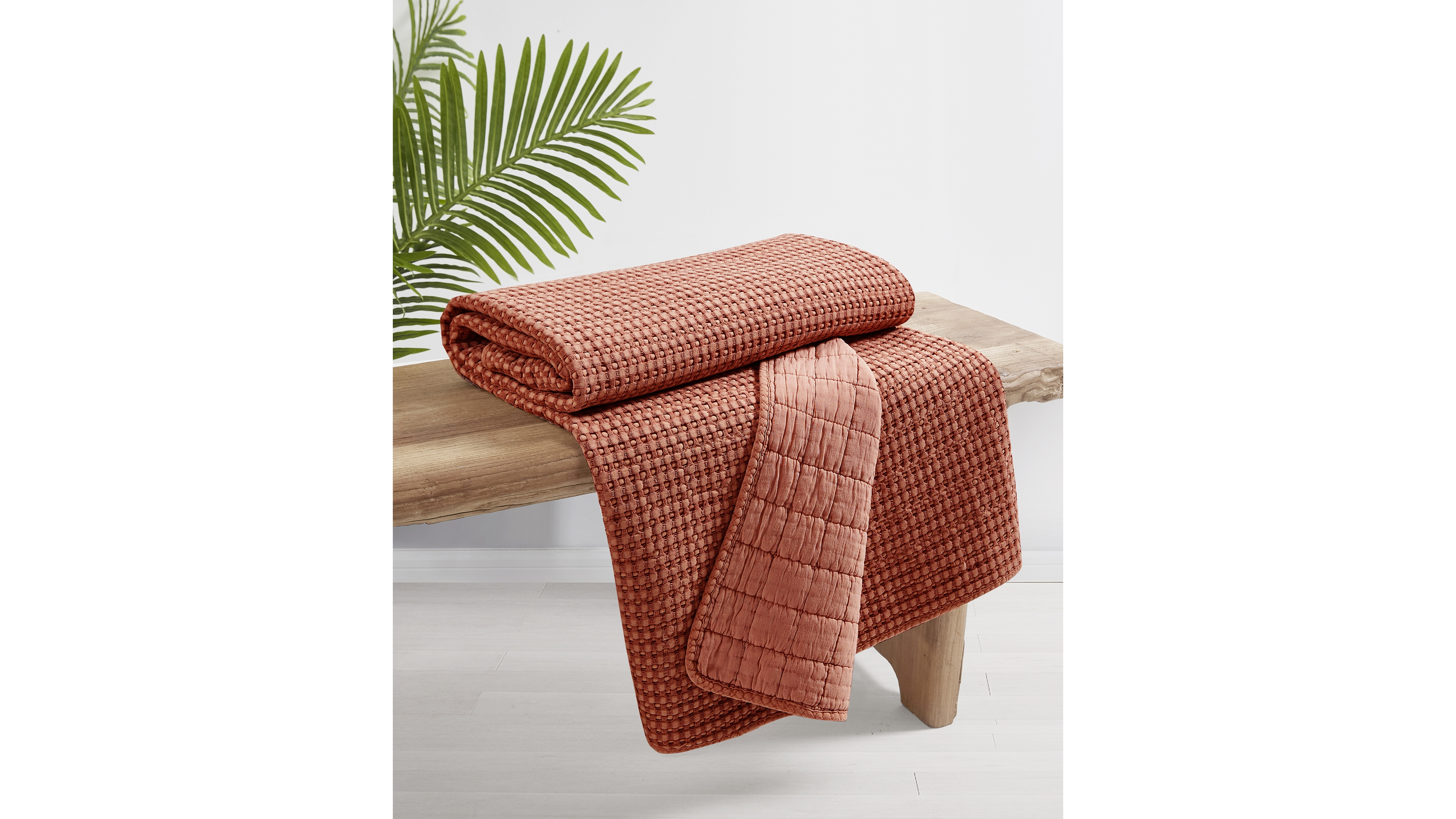 Levtex Mills Waffle Stitched Quilted Throw, 60" x 50"