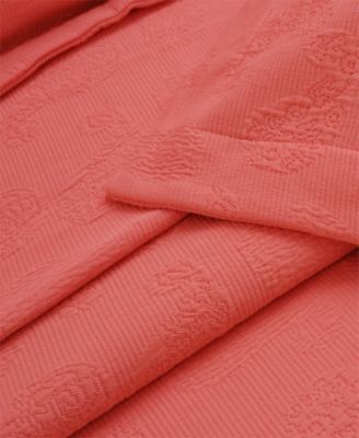 100% Cotton Paisley Matelasse All-Season 3-Piece Coverlet Set, King