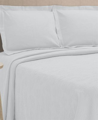 100% Cotton Paisley Matelasse All-Season 2-Piece Coverlet Set, Twin