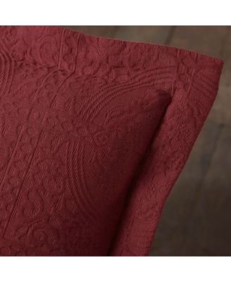 100% Cotton Fleur De Lis Medallion All-Season 3-Piece Coverlet Set, King