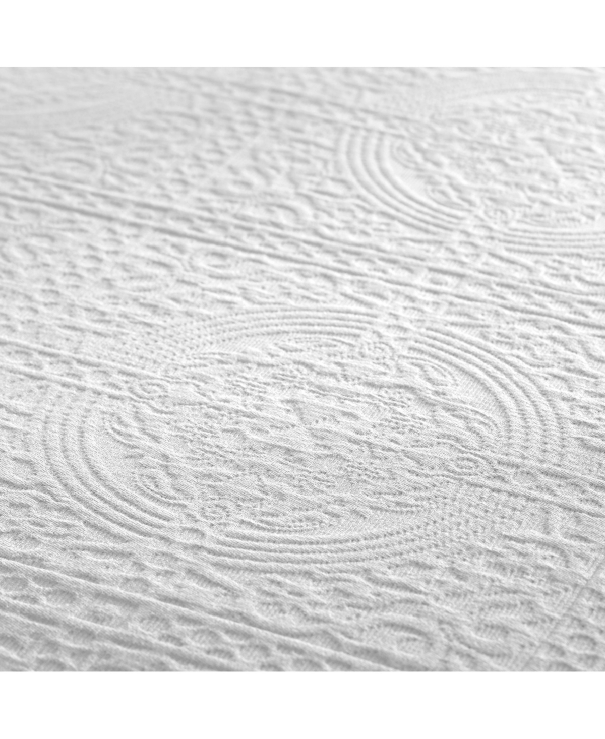 Superior 100% Cotton Fleur De Lis Medallion All-Season 2-Piece Coverlet Set,