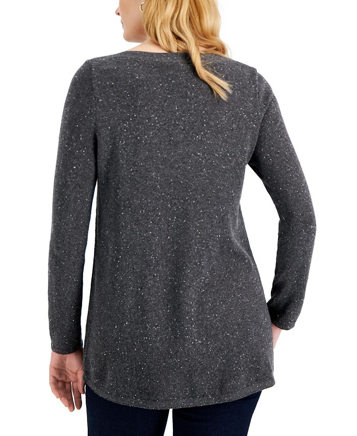 Karen Scott Women's BalletNeck Tunic Sweater, Created for Macy's Macy's