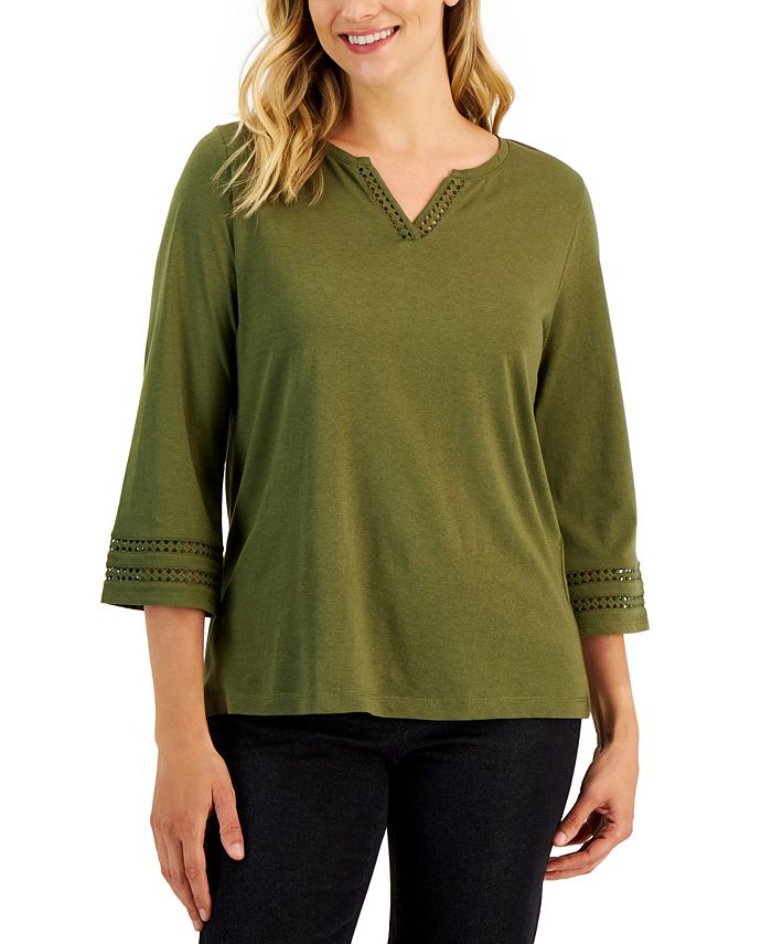 Karen scott discount blouses at macy's