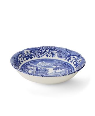Blue Italian Cereal Bowls, Set of 4
