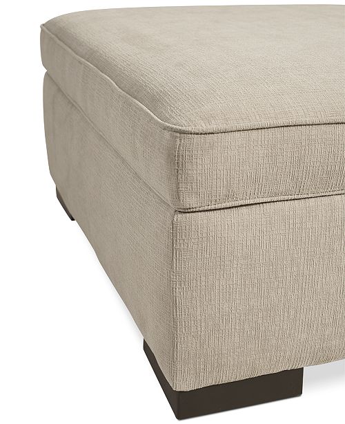 Furniture Radley Fabric Storage Ottoman, Created for Macy's Furniture