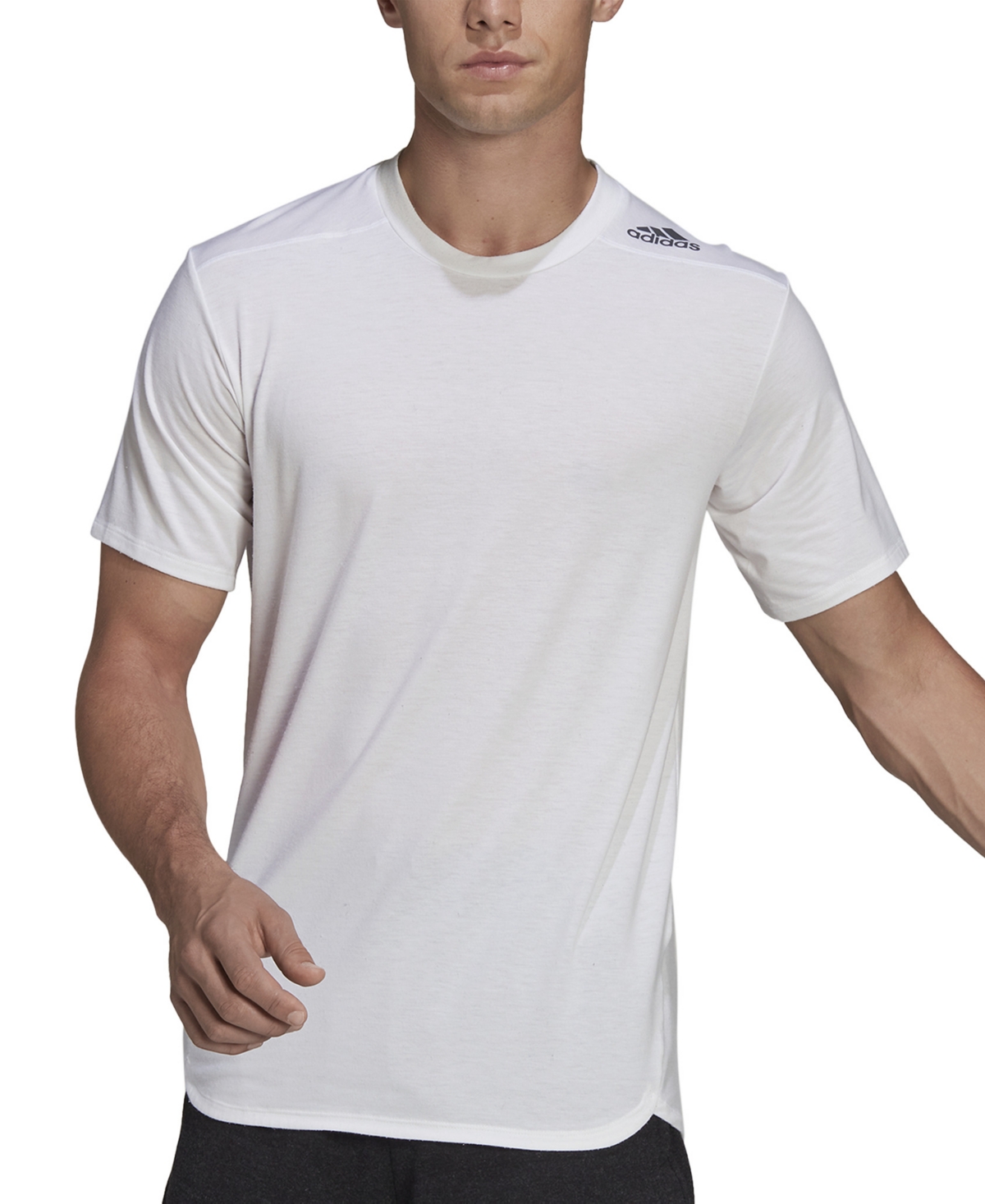 Adidas Originals Men's D4s Slim Training T-shirt In White