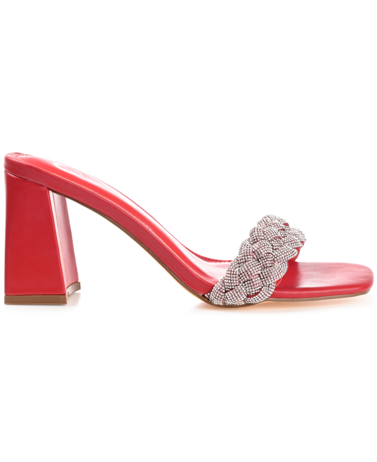 Journee Collection Women's Sashaa Braided Rhinestone Sandals