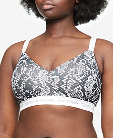 CK One Plus Size Cotton Wirefree Bralette QF5951
