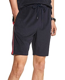 Men's Racing Stripe Terry Shorts, Created for Macy's