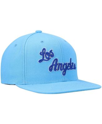 Men's Powder Blue Los Angeles Lakers Hardwood Classics Team Ground 2.0 Snapback Hat