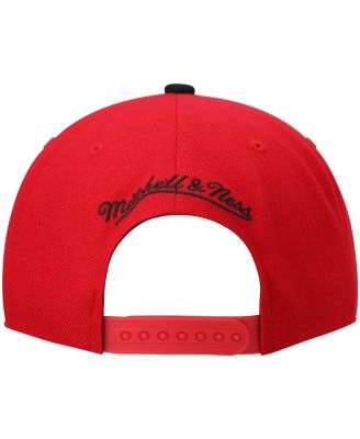 Men's Red and Black Portland Trail Blazers Hardwood Classics Team Two-Tone 2.0 Snapback Hat