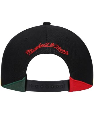 Men's Black Philadelphia 76ers Black History Month Snapback Hat