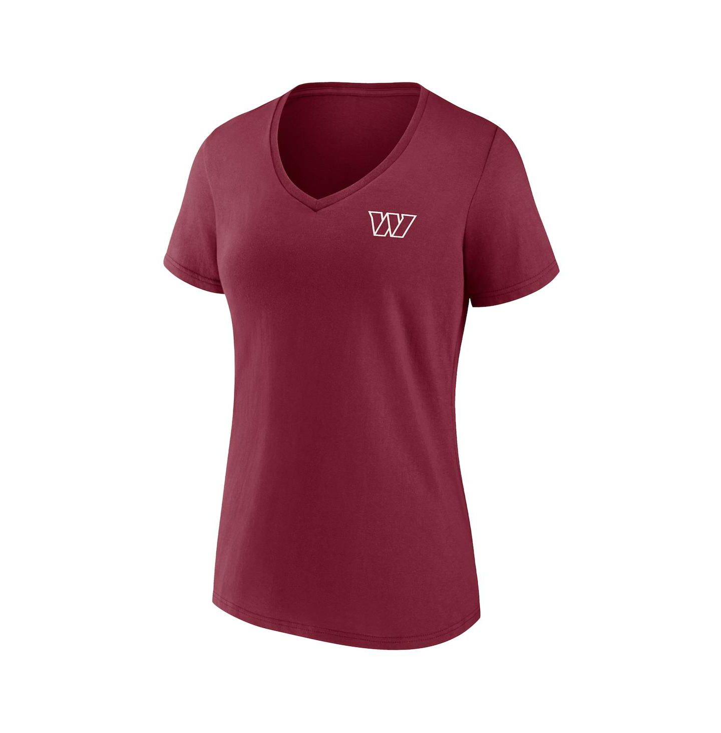 Женская футболка Fanatics Burgundy Washington Commanders Team Mother's Day V-Neck — фото 3