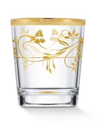 4 Piece Rosalia Flower Double Old Fashion Set