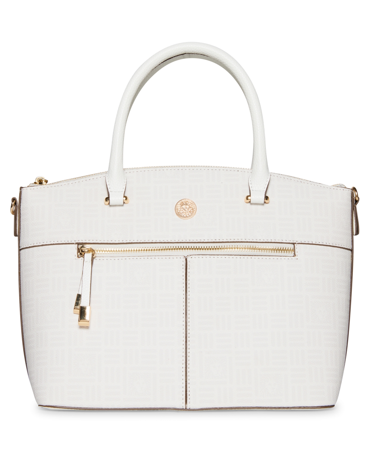 Anne Klein Women's Logo Dome Satchel Bag In Gray ModeSens