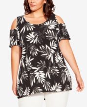 Plus Size Cold Shoulder Tops for Women - Macy's