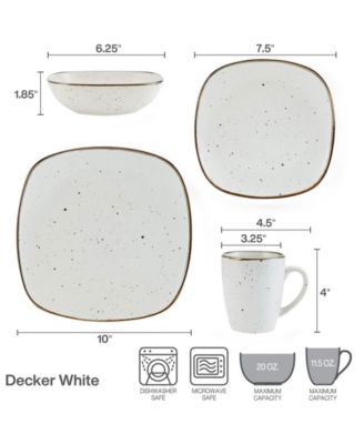 Decker 16 Pc. Dinnerware Set, Service for 4