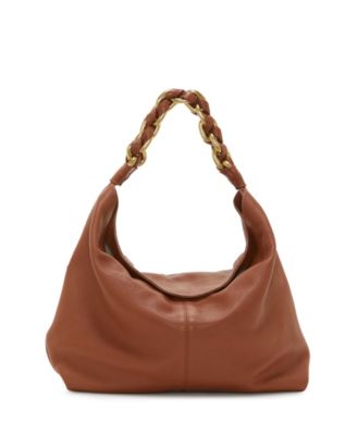 Vince Camuto Womens Tan/Cream purchases Hobo Bag preowned