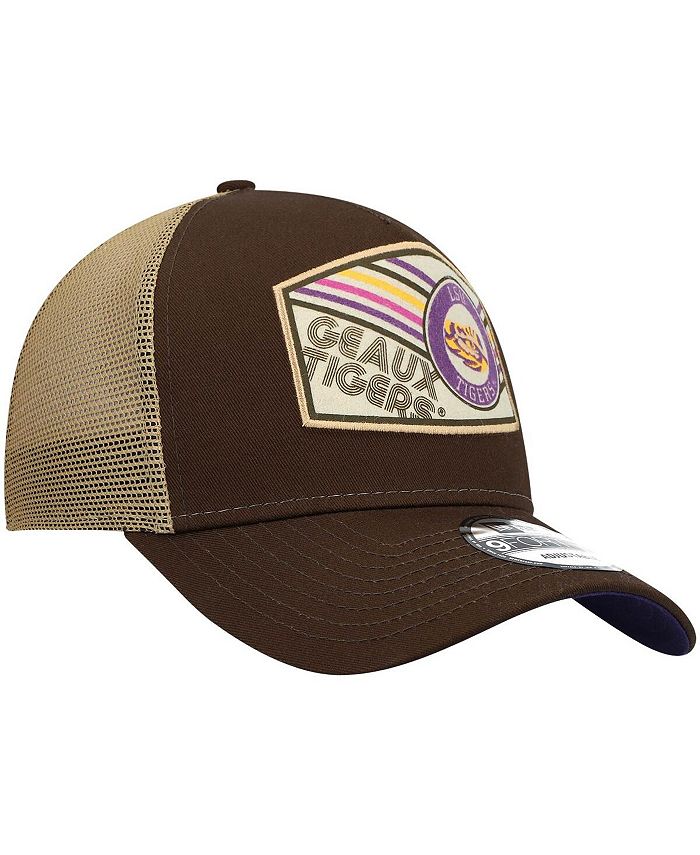 New Era Men's Brown LSU Tigers Guide Trucker 9FORTY Snapback Hat - Macy's