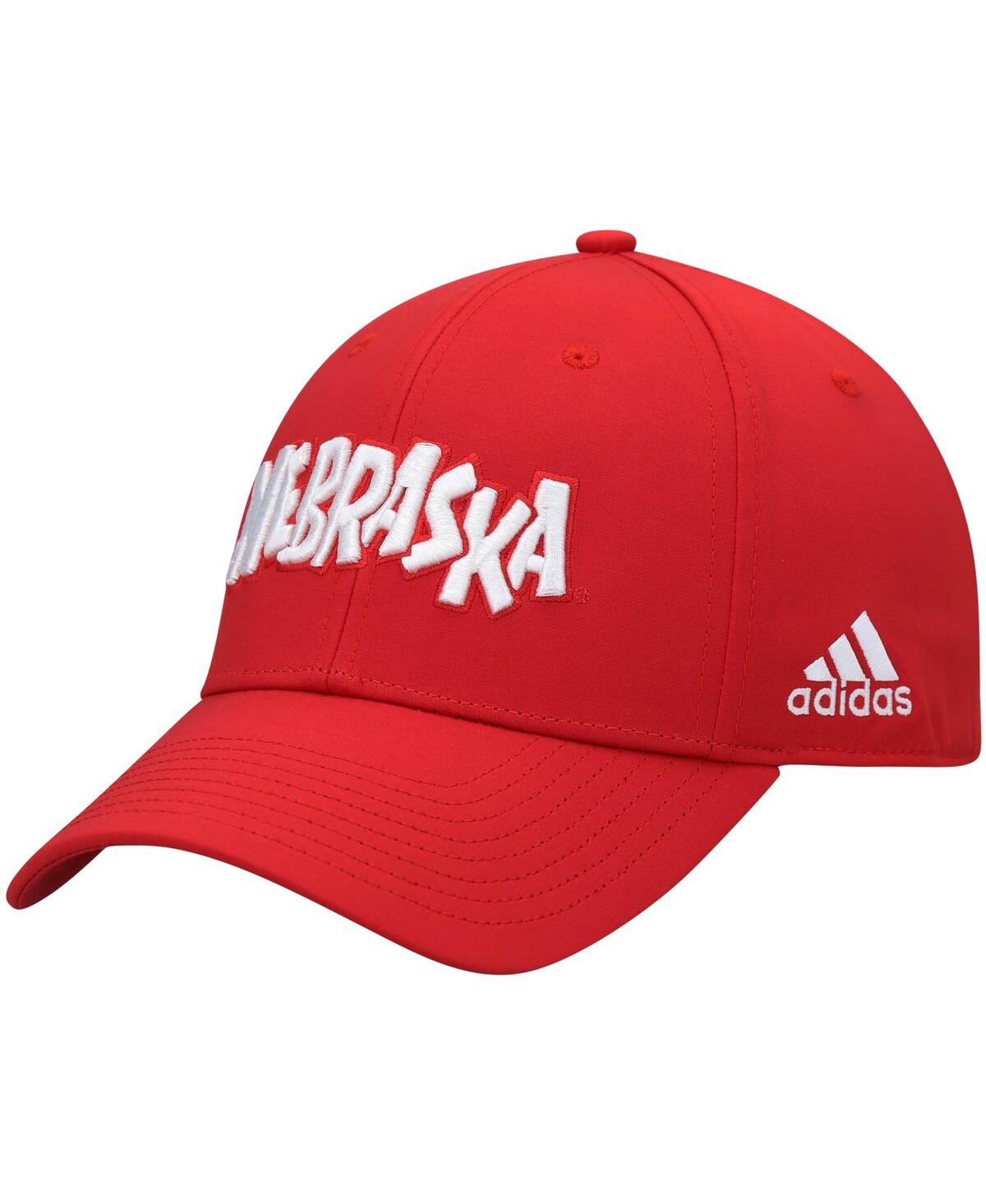 Shop Adidas Originals Men's Adidas Scarlet Nebraska Huskers Team Flex Hat In Tmpwrd,nca