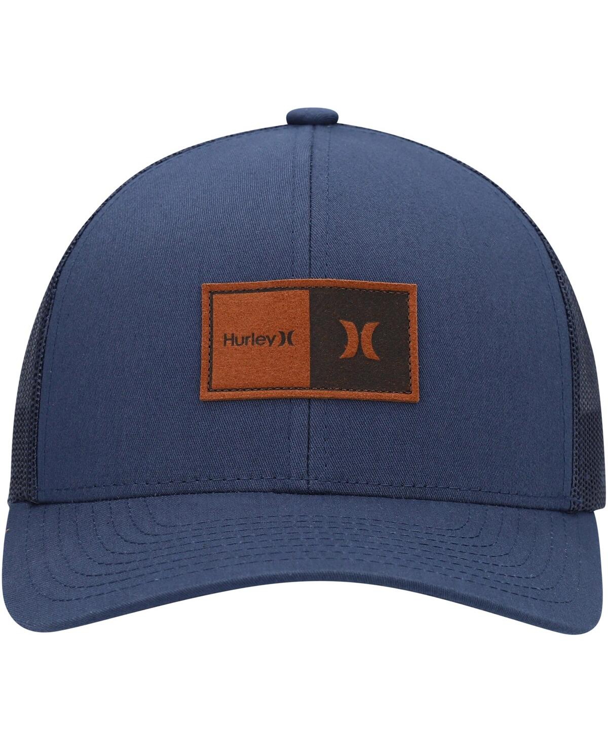 Shop Hurley Men's  Navy Fairway Trucker Snapback Hat