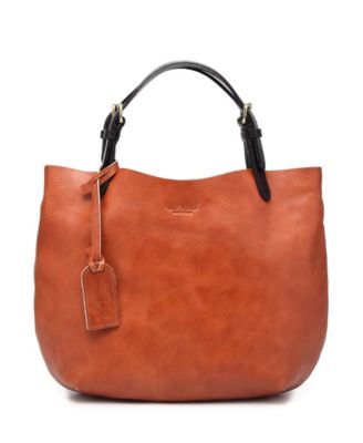 Women's Genuine Leather Dip Dye Tote