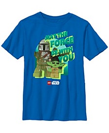 Big Boys Lego Star Wars Force With You Short Sleeve T-shirt