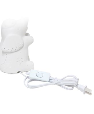 Porcelain Elephant Shaped Table Lamp