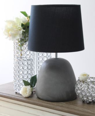 round concrete table lamp