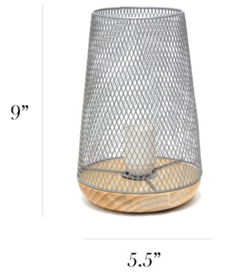 Wired Mesh Uplight Table Lamp