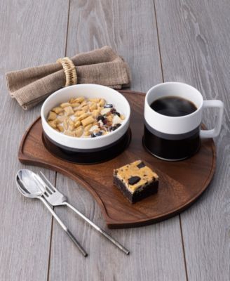 Kona Wood Crescent Serving Tray, 13"