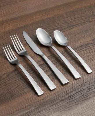 Rhyme Mirror With Satin Handles Flatware Set, 20 Piece