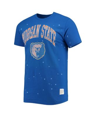 Men's Royal Morgan State Bears Bleach Splatter T-shirt