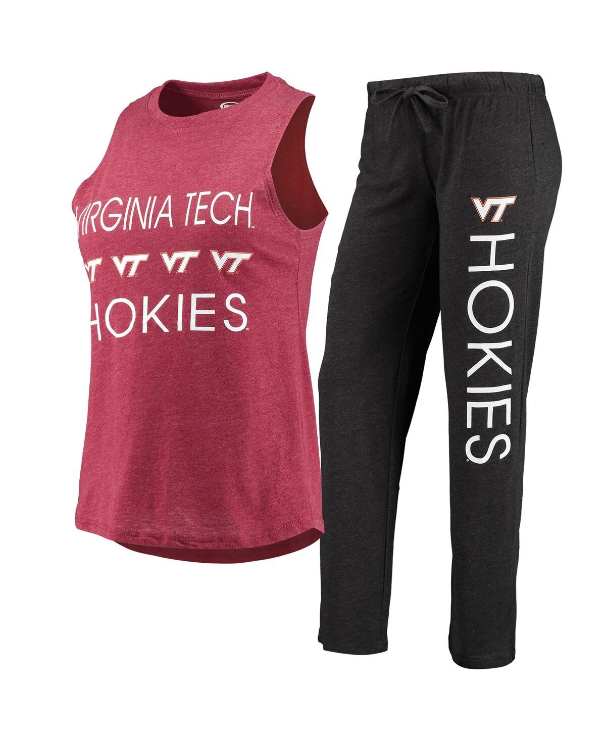 Women's Concepts Sport Maroon Virginia Tech Hokies Tank Top and Pants Sleep Set - Maroon