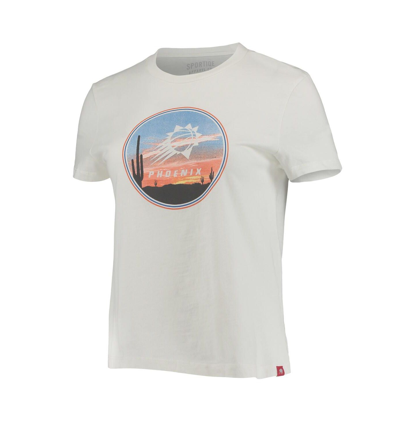 Женская футболка Sportiqe White Phoenix Suns Arcadia — фото 3
