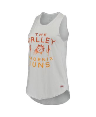 Women's White Phoenix Suns Janie Tri-Blend Tank Top