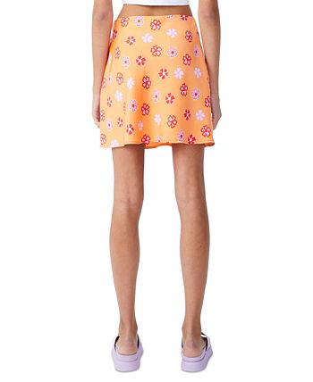 Orange skirt sale cotton on