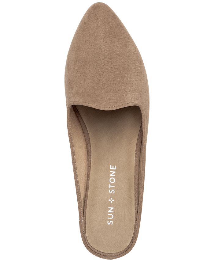 Sun + Stone Ninna Mules, Created for Macy's & Reviews - Flats - Shoes ...