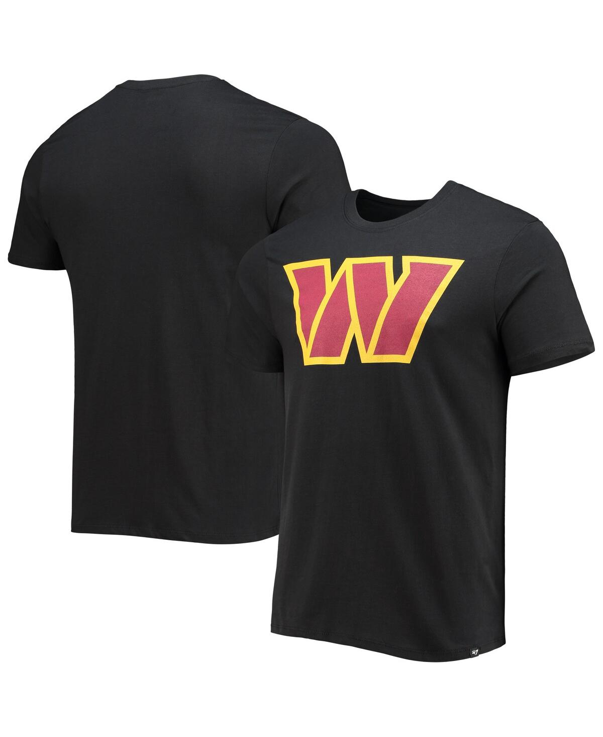 Shop 47 Brand Men's ' Black Washington Commanders Imprint Super Rival T-shirt