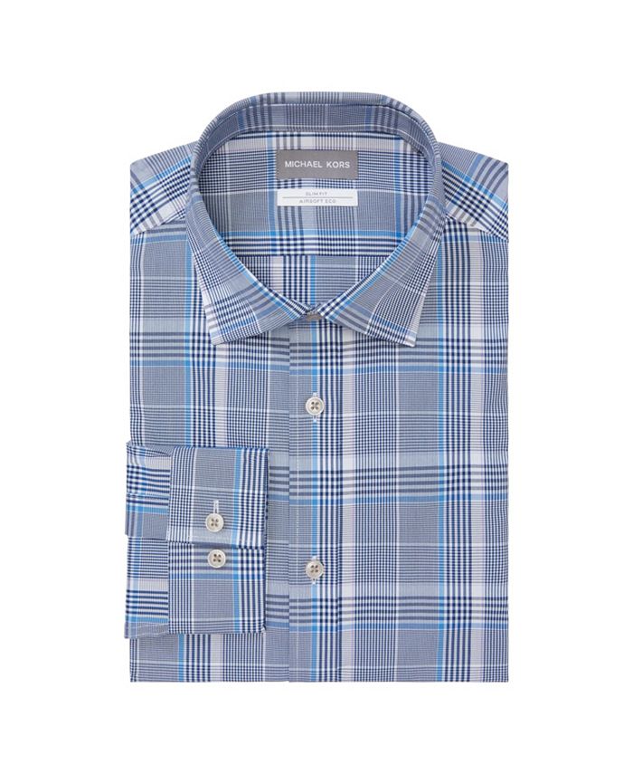 Michael Kors Men's Fine Gauge Knit Slim Fit Untucked Dress Shirt - Macy's