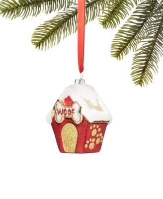 Holiday Lane - Pets Molded Glass Dog House Ornament