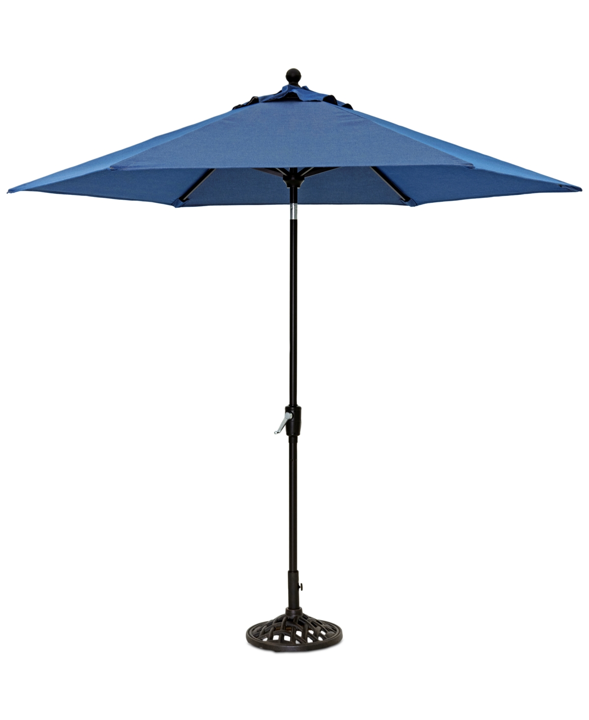 Agio Holland 9' Outdoor Umbrella In Z Woven Lifeguard Denim