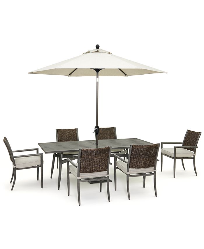 Agio Lansdale Outdoor 7pc Dining Set, Created for Macy's Macy's