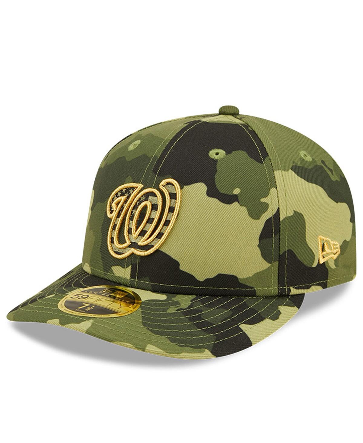 Men's New EraWashington Nationals 2022 Armed Forces Day On-Field Low Profile 59FIFTY Hat - Camo
