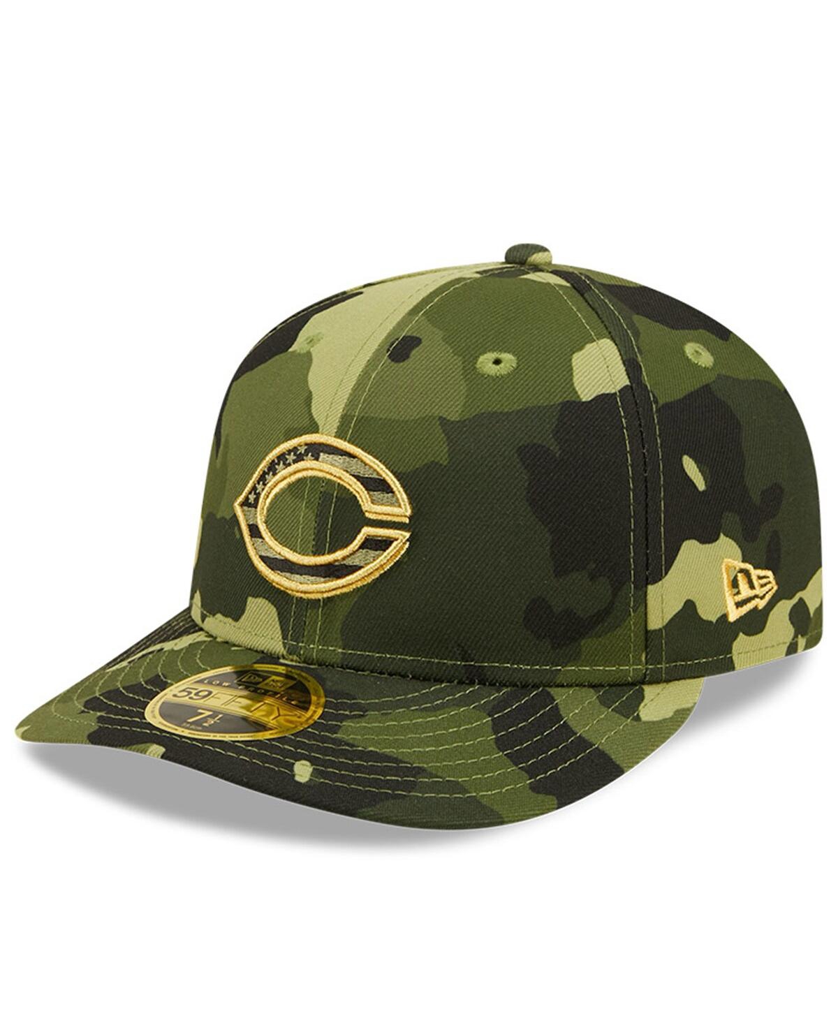Shop New Era Men's  Camo Cincinnati Reds 2022 Armed Forces Day On-field Low Profile 59fifty Fitted Hat
