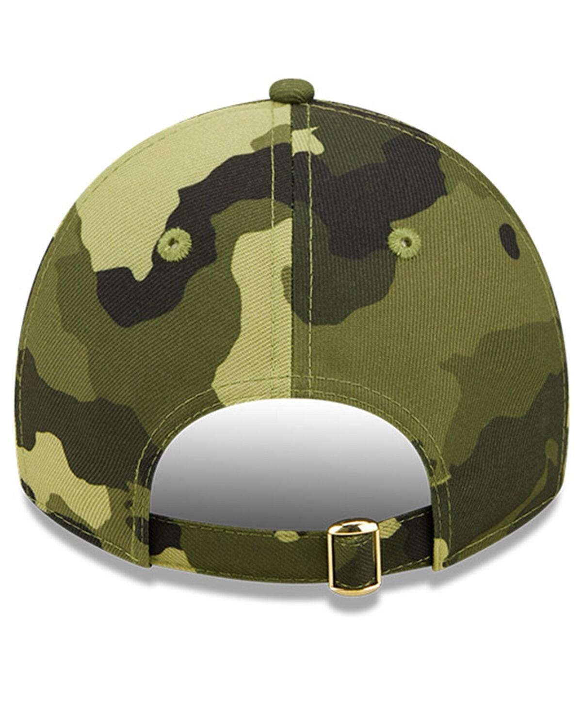 NEW ERA MEN'S NEW ERA CAMO MIAMI MARLINS 2022 ARMED FORCES DAY 9TWENTY ADJUSTABLE HAT 