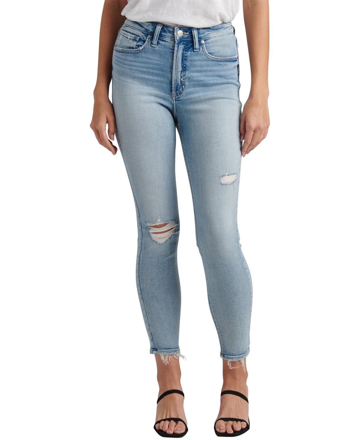 SILVER JEANS CO. WOMEN'S HIGH NOTE HIGH RISE SKINNY JEANS