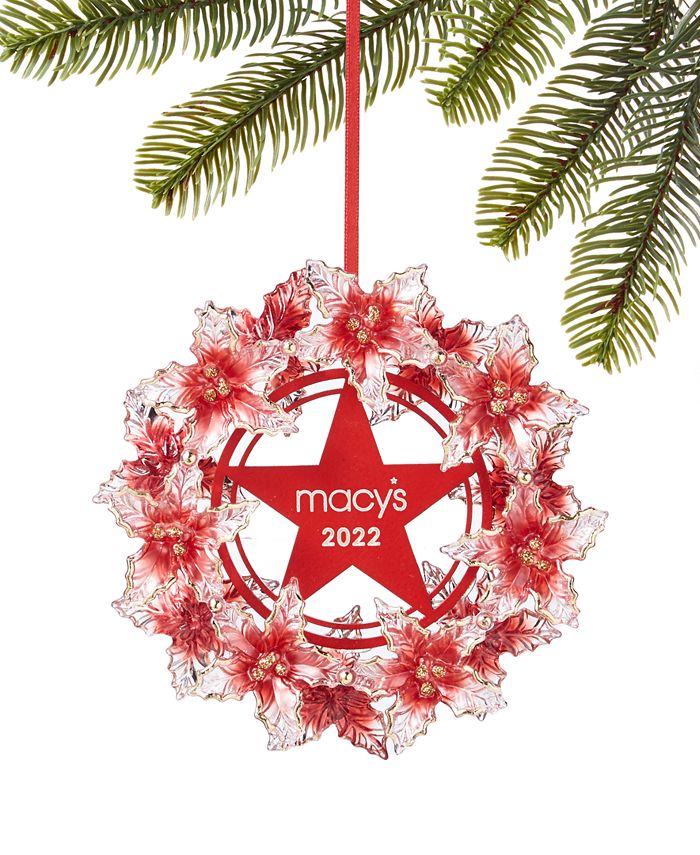Holiday Lane Macy's 2022 Star Wreath Ornament, Created for Macy's Macy's